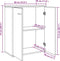 vidaXL - Dressoir - 60x30x75 - cm - bewerkt - hout - artisanaal - eikenkleur