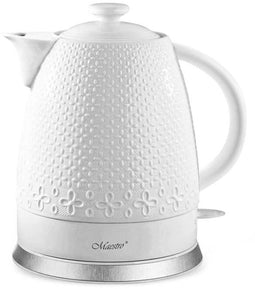 Maestro MR-073 - Keramische waterkoker 1,5l 1200W - Automatisch uitschakelen - Wit