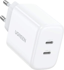 Ugreen 40W - USB C Oplader - 18W Power Delivery - Wit