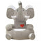 vidaXL - Kinderstoel - olifant - pluche - grijs