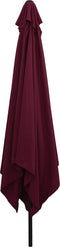 vidaXL - Vierkante - Tuinparasol - 295x245 - cm - Bordeaux - Rood