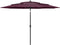 vidaXL - Parasol - 3-laags - met - aluminium - paal - 3 - m - bordeauxrood