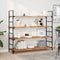 vidaXL - Wandschap - zwevend - olieafwerking - 120x40x2 - cm - massief - acaciahout