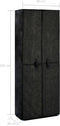 vidaXL - Schoenenkast - 60x28x90 - cm - stof - crèmekleurig