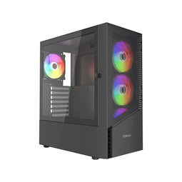 Gembird CCC-FC-4300 - Gaming ATX Computerbehuizing - ARBG-achtergrondverlichting - zwart