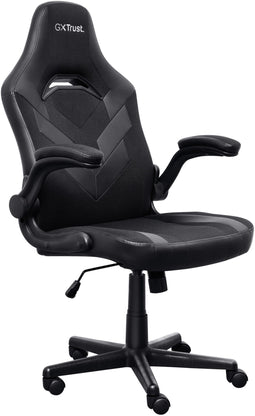 Trust GXT 703 RIYE - Gaming chair - Comfortabele instelbare hoogte en 3D-armsteunen - Zwart