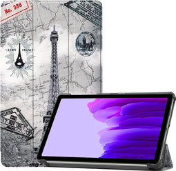 imoshion Tablet Hoes - Geschikt voor Samsung Galaxy Tab A7 Lite - Design Trifold Bookcase - Parijs