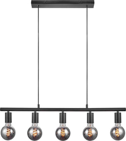 Nordlux Paco - Hanglamp - 5x E27 fittingen - Zwart