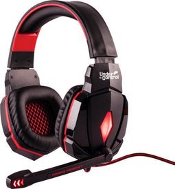 Under Control UC-250 - Bedrade PC Gaming Headset - Ruisonderdrukking - Zwart/Rood
