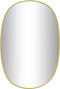vidaXL - Wandspiegel - 60x40 - cm - goudkleurig