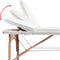vidaXL - Massagetafel - inklapbaar - 4 - cm - dik - met - 2 - bolsters - ovaal - wit