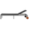 vidaXL - Ligbed - met - wieltjes - poly - rattan - zwart