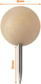 Nobo Houten Punaises - 40 stuks - Herbruikbare opbergdoos - Beige (40 stuks)