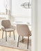 ALGONA - Eetkamerstoel - Beige - Bouclé