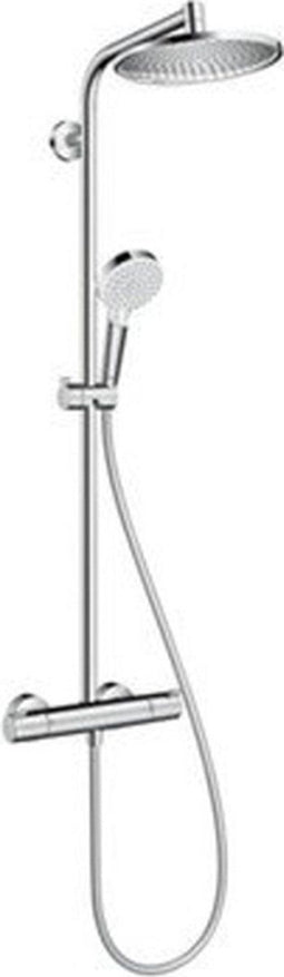 Hansgrohe Crometta S - Showerpipe - 240mm - 1 straalfunctie - Chroom - Thermostaat