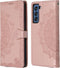 iMoshion Hoesje Geschikt voor Samsung Galaxy S21 FE Hoesje Met Pasjeshouder - iMoshion Mandala Bookcase - Rosé Goud