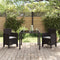 vidaXL - tuinstoelen - met - kussens - 2 - stuks - Bruin - Poly - Rattan