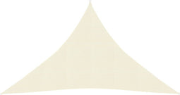 vidaXL - Zonnezeil - 160 - g/m² - 3,5x3,5x4,9 - m - HDPE - crèmekleurig