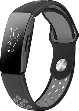 iMoshion Bandje Geschikt voor Fitbit Inspire - iMoshion Siliconen sport band ronde drukknoop zonder pinnetje - Zwart