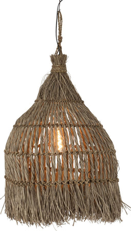 J-Line hanglamp Twist - gras - naturel - large