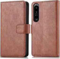 iMoshion Hoesje Geschikt voor Sony Xperia 1 IV Hoesje Met Pasjeshouder - iMoshion Luxe Bookcase - Bruin