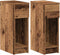 vidaXL - Nachtkastjes - 2 - st - met - lade - 20x36x60 - cm - oud - houtkleurig