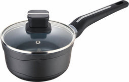 Sauspan met deksel San Ignacio Bistro SG6424 Aluminium Mat zwart (Ø 16 x 8 cm)
