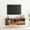 vidaXL - TV - Wandkasten - met - LED - Verlichting - 2 - stuks - Oud - Hout - 60x30x40 - cm