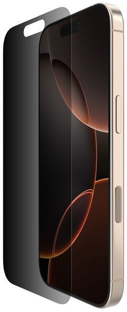 Belkin OVA169HQ - TemperedGlass Privacy Screenprotector - Krasbestendig en privacyfilter - Geschikt voor iPhone 16 Pro