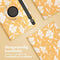 imoshion Tablet Hoes - Geschikt voor Samsung Galaxy Tab S9 11.0 inch - 360° Draaibare Design Bookcase 2.0 - Yellow Flowers