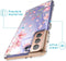 iMoshion Hoesje Geschikt voor Samsung Galaxy S21 Plus Hoesje Siliconen - iMoshion Design hoesje - Roze / Transparant / Blossom Watercolor
