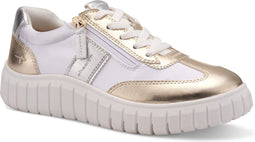 Tamaris COMFORT Essentials - Dames Sneakers - Ademend - Goud/Zilver - Maat 38