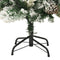vidaXL - Kerstboom - met - LED - en - dennenappels - en - sneeuw - 150 - cm - PVC - en - PE