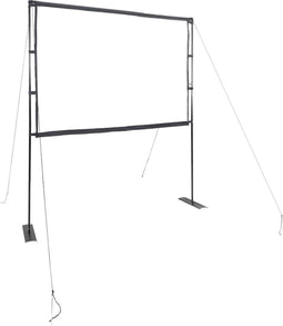 vidaXL - Projectiescherm - met - statieven - 100 - inch - 4:3