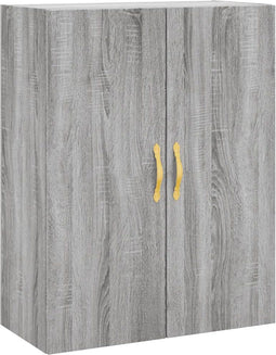 vidaXL - Wandkast - 69,5x34x90 - cm - grijs - sonoma - eikenkleurig
