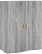 vidaXL - Wandkast - 69,5x34x90 - cm - grijs - sonoma - eikenkleurig