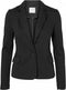 VERO MODA VMJULIA LS BLAZER - Dames Blazer - Aangesloten met knoopsluiting - Zwart