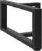 vidaXL - Salontafelpoten - 2 - st - T-vormig - 60x25x(30-31) - cm - staal - zwart