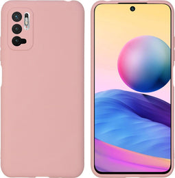 iMoshion Hoesje Geschikt voor Xiaomi Redmi Note 10 (5G) Hoesje Siliconen - iMoshion Color Backcover - lichtroze