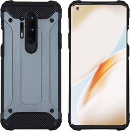 iMoshion Hoesje Geschikt voor OnePlus 8 Pro Hoesje - iMoshion Rugged Xtreme Backcover - Donkerblauw