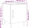 vidaXL - Nachtkastje - 40x40x50 - cm - bewerkt - hout - hoogglans - wit