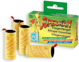 Superman - Gifvrije Vliegenvangers -Plakstrip- 3 x 4 stuks!!