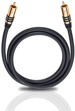 Oehlbach NF Sub - Cinch Audio Aansluitkabel - 2.00 m - Goud Zwart