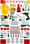 Klein Toys - Bosch werkbank No.1 - 150-delige set met accessoires - Multicolor
