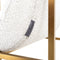 Richmond Stoel Lizzy White Bouclé / gold (Copenhagen 900 Bouclé White)