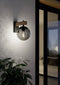 EGLO Bufalata - Wandlamp - E27 - 29 cm - Zwart/Bruin