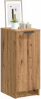 vidaXL - Schoenenkast - 29,5x35x70 - cm - bewerkt - hout - artisanaal - eikenkleur