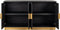 Richmond Interiors Dressoir Blackbone gold 4-deuren (Black rustic)