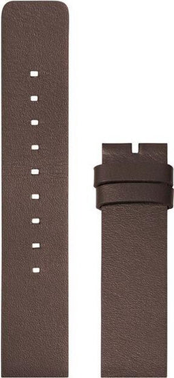 LEFF amsterdam - Horlogebandje - Leren Band D38 - Bruin - 20 mm