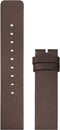 LEFF amsterdam - Horlogebandje - Leren Band D38 - Bruin - 20 mm